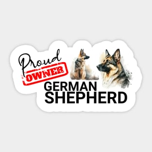 Proud Owner German Shepherd Sticker